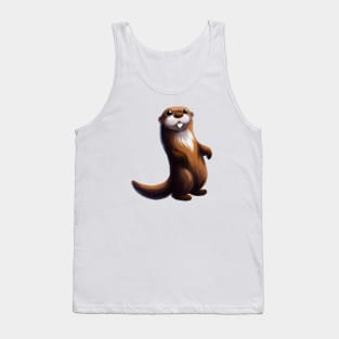 Cute Otter Drawing Tank Top